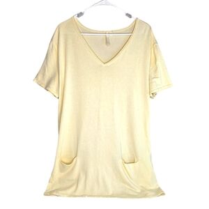 J. Jill Cream V-Neck Tunic Top